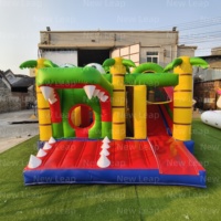 Nouveau saut 16.4ft gonflable Pvc Crocodile rebond château parc à thème arrière-cour fête toboggan sautant maison