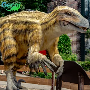 Gecai Aventure Park gran dinosaurio interactivo realista gigante Robot simulado Animatronics dinosaurio envío gratis