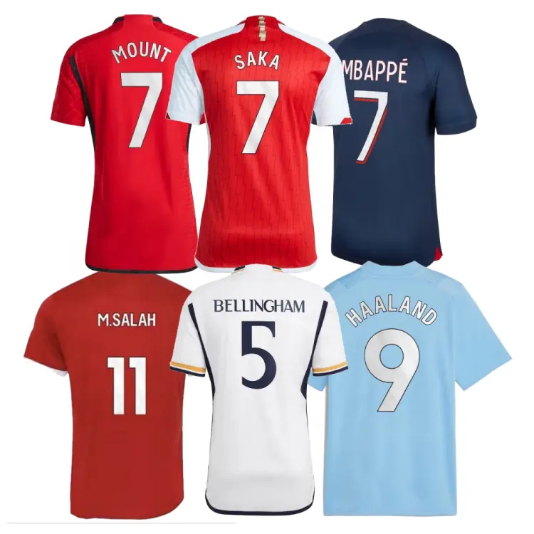 Wholesale 23-24 New Season Top In Stock Customized Top Grade Thailand Quality Soccer Jersey With Cheap Price