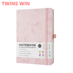 Tùy chỉnh bìa cao đàn hồi ban nhạc bìa cứng A5 máy tính xách tay đá cẩm thạch khuôn mẫu sinh viên cuốn sách nhật ký - Product Image 3