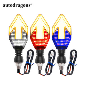 Intermitentes Universales para Motocicleta Pequeña, 12V, Intermitentes de Flujo en Forma de Flecha, Luz de Marcha para Scooter - Product Image 6