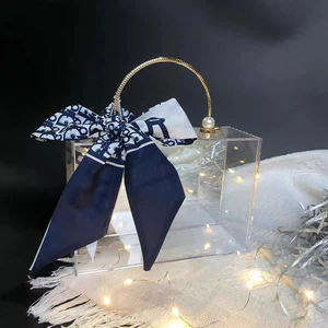 กล่องของขวัญอะคริลิคทรงสี่เหลี่ยมใสแบบแยกออกได้กล่องของขวัญกล่องใสสำหรับใส่ขนมแต่งงานสำหรับเทศกาลคริสต์มาส - Product Image 3