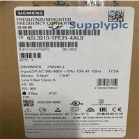 Nuevo PLC Original en Stock 6sl3210-1pe21-4al0 6sl3 210-1pe21-4al0 en Caja, Envío Acelerado, 1 Unidad