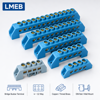 Barre omnibus en cuivre de type pont pour terre neutre avec boîtier de distribution 6/9, barre omnibus pour fil neutre, bloc de jonction de mise à la terre