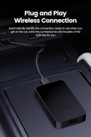 Adaptateur sans fil CarPlay Android Auto 2 en 1 avec logo personnalisé, fabricant en gros, boîte intelligente pour voiture avec double WiFi 5,8 GHz