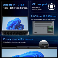 Ordinateur Portable Bureau Économique Ultra Itel à Vente Chaude 15,6 Pouces DDR SSD Core i3 i5 i7 N95 N100 avec Cache Caméra Confidentialité et Windows 10 11
