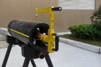 ERS200 Grattoir manuel rotatif pour tuyaux en PE, machine industrielle professionnelle pour le décapage des tuyaux en plastique HDPE PVC de 75 à 200 mm