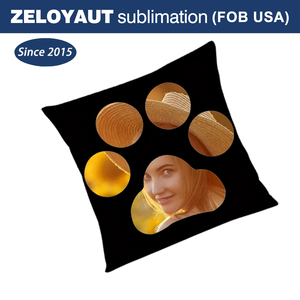 Zeloyaut 24H Vận Chuyển Tùy Chỉnh In Ấn 40*40 Và 45*45Cm Ngắn Sang Trọng Chân Gối Trường Hợp Khoảng Trống Thăng Hoa Vật Nuôi Chân Gối Trường Hợp - Product Image 3
