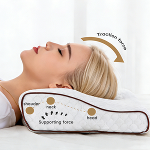 Bantal Pijat Leher YUE RISE dari Kain Bernapas untuk Kantor, Rumah, Tidur, Ergonomis, Desain Zona Kupu-kupu, Busa Memori - Product Image 3