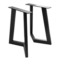 Support de pied de table à thé de bureau en fer moderne, cadre de support porteur en métal et marbre pour coiffeuse, panneau de bureau d'ordinateur