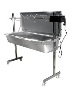 Asador de Cerdo Moderno Warrior Premium <span class=keywords><strong>con</strong></span> Altura Ajustable y Parabrisas - Capacidad de Carga de 60 kg - Product Image 1