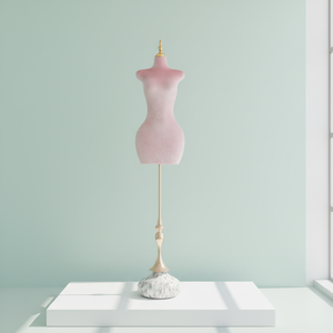 Maniquí de <span class=keywords><strong>Costura</strong></span> de Plástico para <span class=keywords><strong>Mujer</strong></span>, Tallas Grandes, con Caderas y <span class=keywords><strong>Busto</strong></span> Anchos, con Base Dorada, Venta al por Mayor - Product Image 1