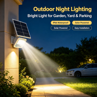 Projecteur solaire LED IP66 étanche, lampe solaire extérieure avec télécommande pour jardin, rue, cour