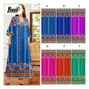 Muestras gratis Rayon Challis 30s Diseño <span class=keywords><strong>floral</strong></span> Tela de serigrafía 110GSM Stocklot MOQ bajo para verano Mujeres Vestido Hombres Camisa Tela - Product Image 3