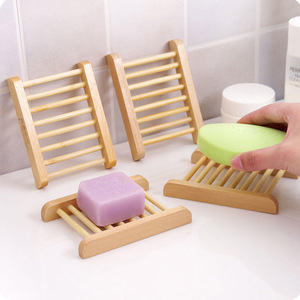 Soporte de <span class=keywords><strong>madera</strong></span> Natural para <span class=keywords><strong>jabonera</strong></span>, bandeja de <span class=keywords><strong>madera</strong></span> para jabón de baño, estante de Bambú - Product Image 6