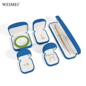 กล่องกำมะหยี่สีเหลือง WEIMEI สั่งทำโลโก้ได้ สำหรับแหวน สร้อยคอ กำไล ต่างหู บรรจุภัณฑ์ร้านขายเครื่องประดับระดับไฮเอนด์ - Product Image 5