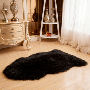 Alfombra de Piel de Oveja Genuina de Primera Calidad, Suave y Cómoda, para Decoración del Hogar, Sofá, Cama - Product Image 1