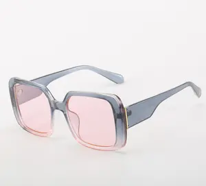 2024 Novos lançamentos prontos para enviar tendência moda atacado grande quadro tendência popular venda quente unisex mulheres óculos de sol