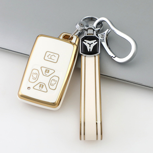 Coque de protection pour clé de voiture en TPU souple de qualité supérieure pour Toyota MARK X ALPHARD Previa REIZ RAV porte-clés porte-clés sac usine directe - Product Image 4