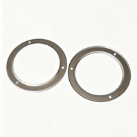 Feu arrière rond rouge de 4 pouces à montage sur bride avec anneau en acier inoxydable, étanche, 12V, homologué DOT, pour camion, remorque, fourgonnette