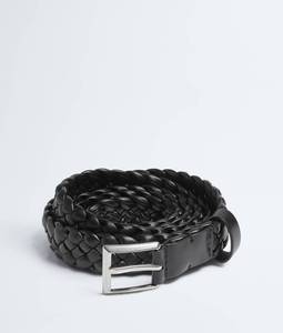 Ceinture en cuir tressé à la main de luxe BV Veneta Intreccio pour homme Solo Bottega, ceinture décontractée haut de gamme pour hommes d'affaires - Product Image 1