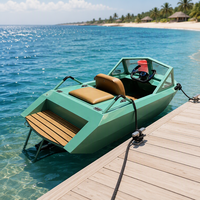 Mini jet ski en aluminium avec moteur électrique, embarcation de loisirs aquatiques inspirée des karts