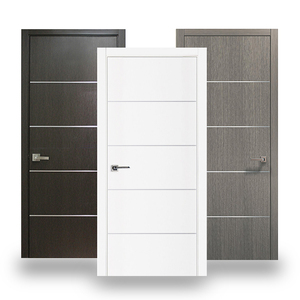 ประตูไม้ผสมพลาสติกกันน้ำแบบติดตั้งสำเร็จรูป ดีไซน์ทันสมัย สำหรับตกแต่งภายในห้อง - Product Image 3