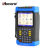 Analyseur de qualité d'énergie triphasé portable, compteur intelligent de tension, d'intensité et de phase, analyse des harmoniques, diagramme vectoriel, haute précision, 1 an