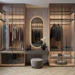 Vente flash : Armoire de chambre à coucher moderne en verre miroir à faire soi-même - Product Image 3