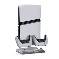 Base de support de chargeur de ventilateur multifonctionnel universel pour contrôleur de jeu PS5/slim/Pro station de charge support de stockage de disque dur mobile