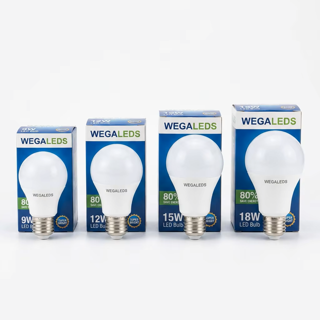 High Quality Led Bulb A50/A60/A65/A70/A80 5W-18W E27 Base Residential Use Cob LED Chips Plastic-coated Aluminum Milky Cover AC
