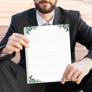Papier ligné pour papeterie, format lettre, non perforé, pour l'école et le bureau - Product Image 6