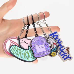 Llaveros y Mosquetones Esmaltados Personalizados con Diseño de Logotipo, Soporte para Llaveros Promocionales con Base Metálica, Mosquetones Promocionales - Product Image 3