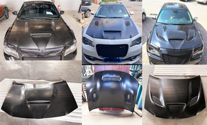 Pour <span class=keywords><strong>Chrysler</strong></span> 300 <span class=keywords><strong>300C</strong></span> 300S SRT Demon Red Eye Hellcat 2011-2024, capot de voiture, pièces de carrosserie - Product Image 6
