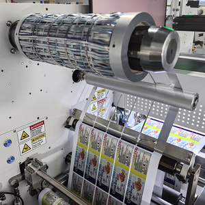 VOREY nouvelle version A8 rouleau à rouleau 12 mètres par minute étiquette numérique autocollant machine de découpe avec stratification et refendage - Product Image 2