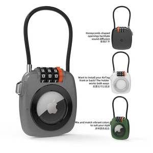 Supporto per AirTag con <span class=keywords><strong>Lucchetto</strong></span> a Combinazione Compatibile con Apple AirTag, Custodia in Metallo per Localizzatore GPS, Cavo di Sicurezza Antifurto - Product Image 6