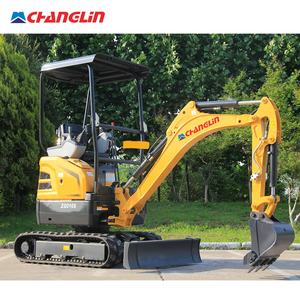 Mini-excavatrice Changlin Sinomach à bras repliable sans queue, système de commande par joystick, 9,8 kW, 1,6 t, avec cabine ouverte - Product Image 2