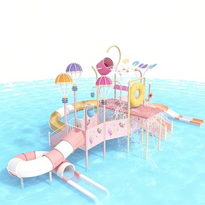 Parco Acquatico in Acciaio Inossidabile con Scivolo in Vetroresina per Piscina - Product Image 2