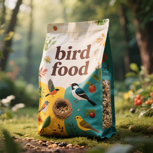 Custom Design <strong>20kg</strong> 25kg Reusable <strong>Bird</strong> <strong>Seed</strong> Flat Bottom Pouch <strong>Seeds</strong> Wild <strong>Bird</strong> Pet Snack Food Packaging Bags - Product Image 1