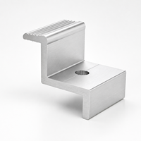 Pince de fixation robuste en alliage d'aluminium pour panneaux solaires photovoltaïques, pour systèmes de support solaire et systèmes de montage sur toiture