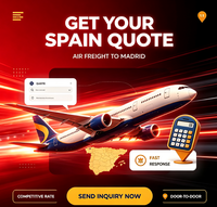 Service logistique Expédition express Origine Chine Marchandises spéciales (dangereuses) Porte à porte Espagne Taxes incluses / DDP Service en ligne 24h/24
