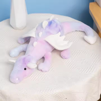 Jouet en peluche Dragon mouche de dessin animé mignon dinosaure volant poupées en peluche dinosaure couché jouet en peluche multicolore