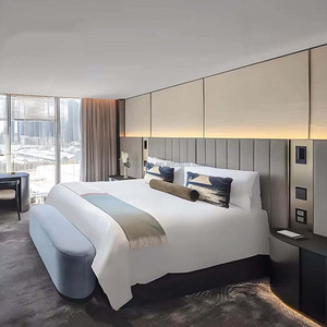 Ensemble de mobilier de chambre d'hôtel de luxe 5 étoiles sur mesure, projet clé en main FF&E, menuiserie de qualité professionnelle, solution pour l'Arabie Saoudite - Product Image 2
