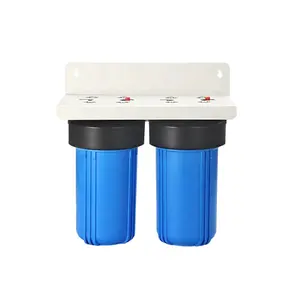 1" 3/4" Inlet/Outlet 2 Stage Whole House Water Filtration System with 10"x4.5" Sediment CTO Filter