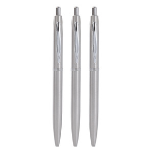 Stylo bille en acier inoxydable personnalisé avec logo imprimé multicolore, prise en main confortable, idéal pour le bureau, la publicité et les cadeaux d'entreprise - Product Image 2
