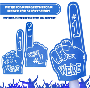 Custom Printing Fans Foam <strong>Fingers</strong> Cheer Gloves We're Number 1 Cheerleading Props Sponge Cheer One <strong>Finger</strong> Gloves Cheerleader Gift - Product Image 3