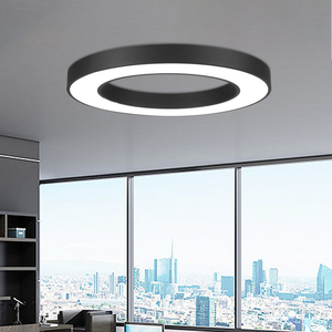Lustre LED suspendu en forme d'anneau de 3600 mm de diamètre, luminaire suspendu au <span class=keywords><strong>plafond</strong></span>, lampe de suspension, anneaux circulaires brossés, éclairage domestique - Product Image 1