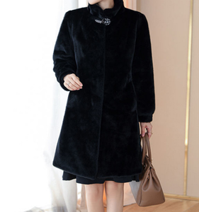 <span class=keywords><strong>Cappotto</strong></span> in <span class=keywords><strong>pelliccia</strong></span> sintetica di coniglio con logo personalizzato invernale spesso e morbido da donna in <span class=keywords><strong>pelliccia</strong></span> di <span class=keywords><strong>visone</strong></span> sintetica da donna - Product Image 3