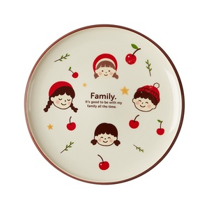 Nouvelle Assiette de Présentation en Porcelaine 2025, Motif Dessin Animé Sous Glaçure, Compatible Micro-ondes, Design Frais et Adorable, Vaisselle Domestique, Vente en Gros - Product Image 5