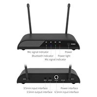 XTUGA DX02 - Sistema de Micrófono Inalámbrico UHF Dinámico de 2 Canales, XLR, 50m, Recargable, Diseño de Mano, para Karaoke, Gran Venta